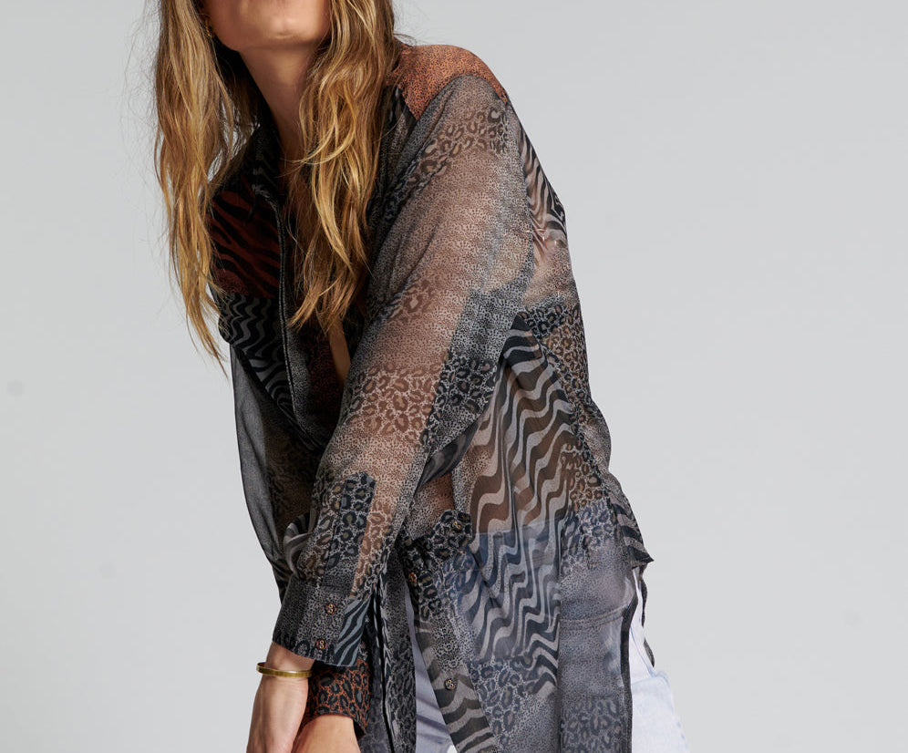 DILEMA SHEER UTILITY SHIRT