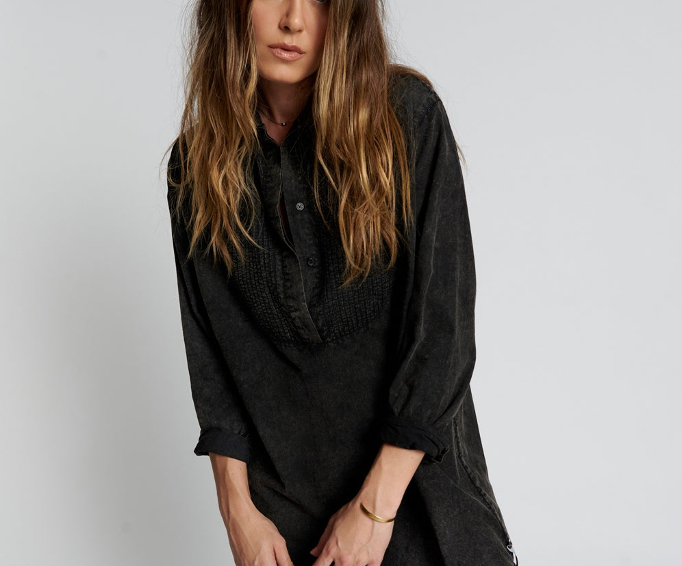 Blackout Tuxedo Shirt Dress Blackout Tuxedo Shirt Dress