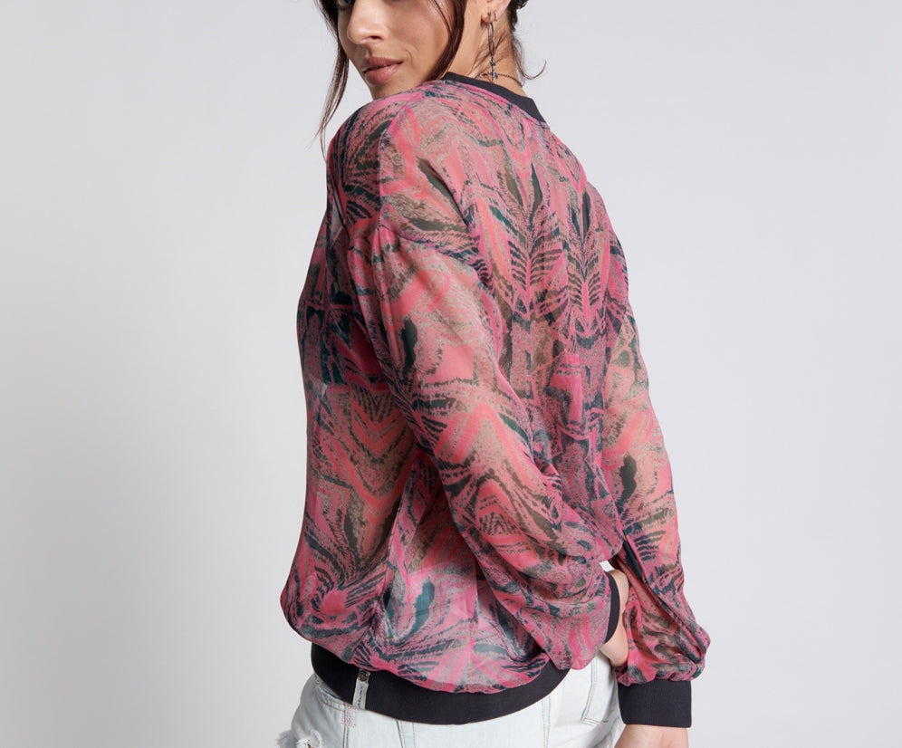 KALEIDOSCOPE CREW LONG SLEEVE TOP