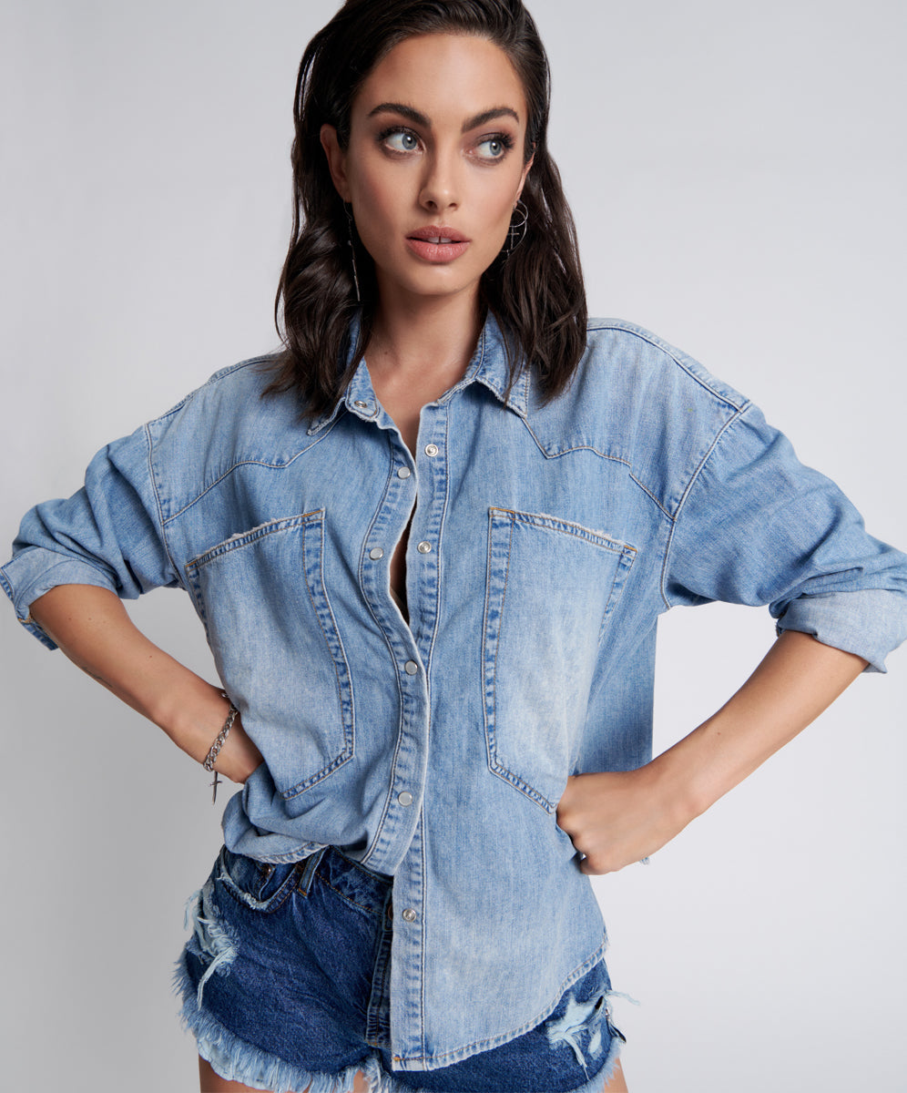Products REVOLVER OVERSIZED DENIM SHIRT
