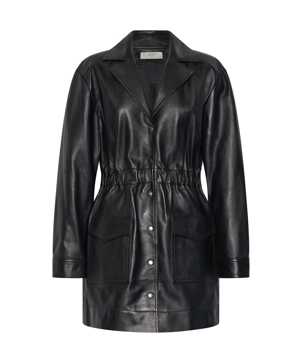 Products LEATHER COMMOTION MINI DRESS