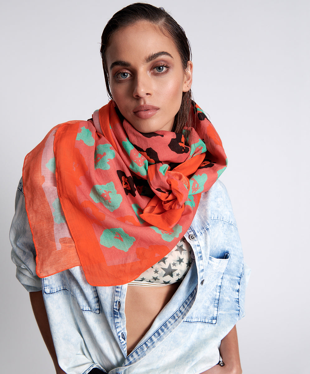 Products WILD LEOPARD OVERSIZED BANDANA