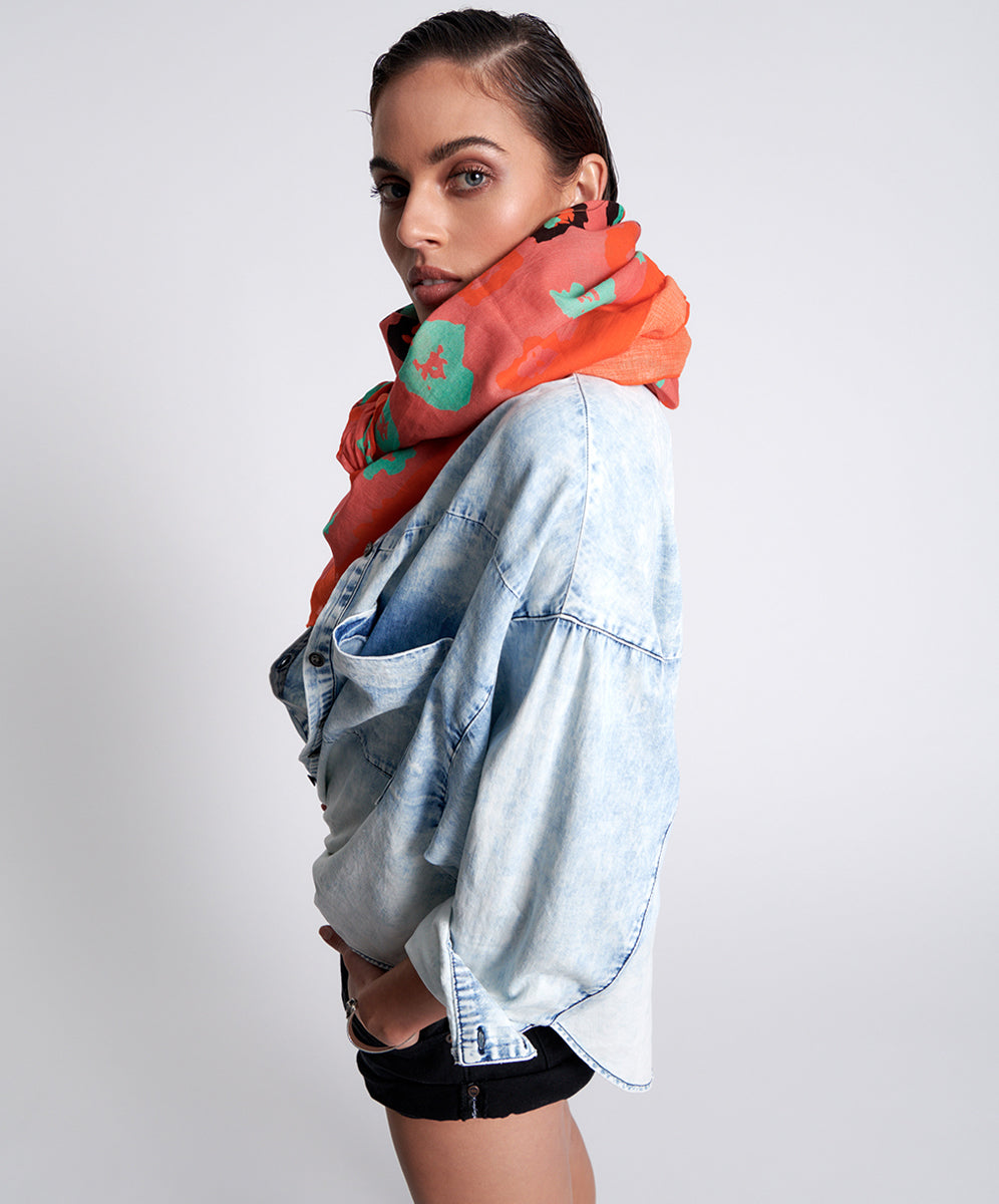 Products WILD LEOPARD OVERSIZED BANDANA