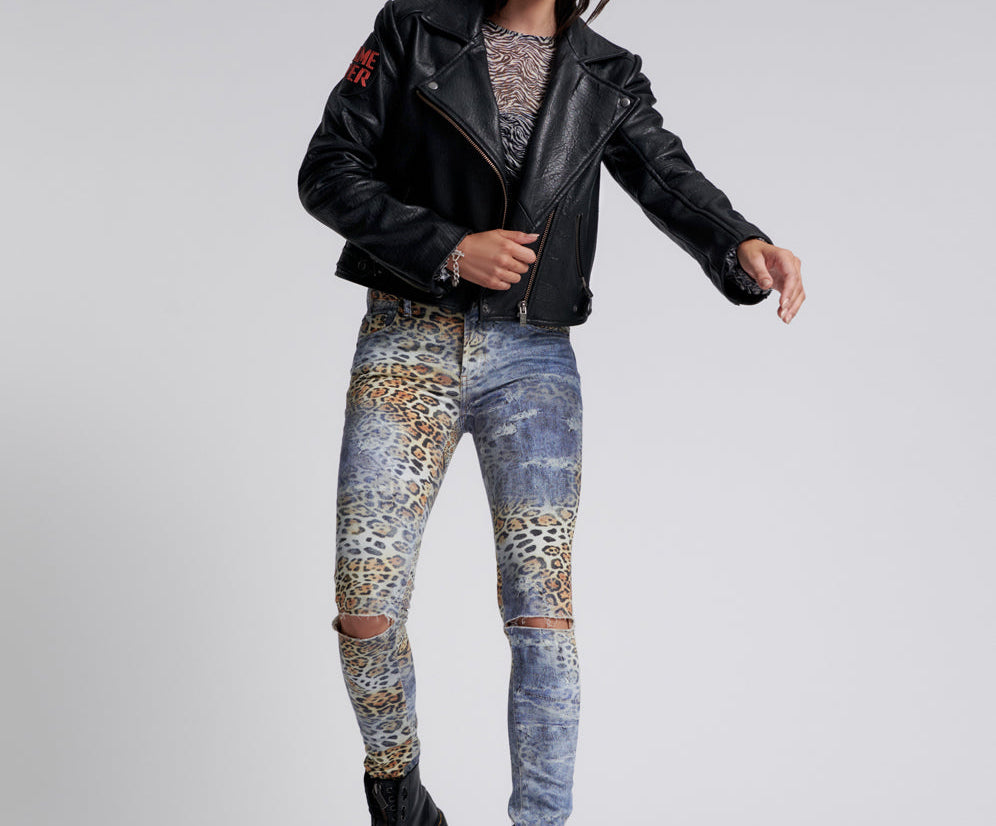 LEOPARTY FREEBIRDS II HIGH WAIST SKINNY JEANS