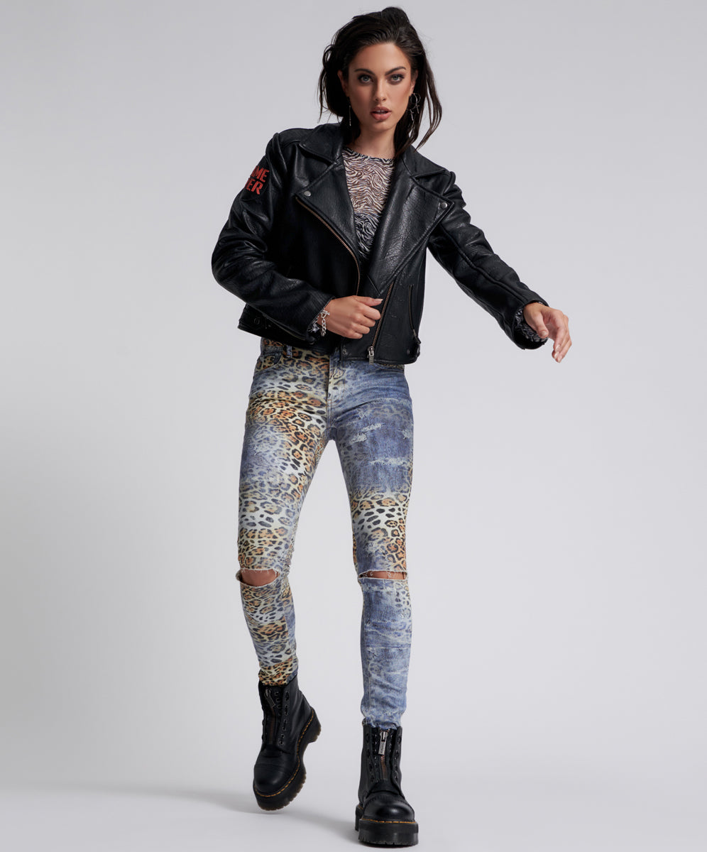 Products LEOPARTY FREEBIRDS II HIGH WAIST SKINNY JEANS