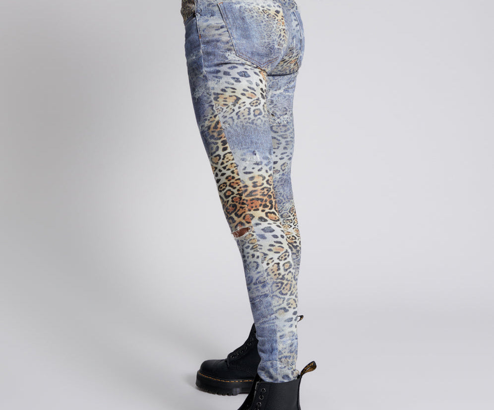 LEOPARTY FREEBIRDS II HIGH WAIST SKINNY JEANS