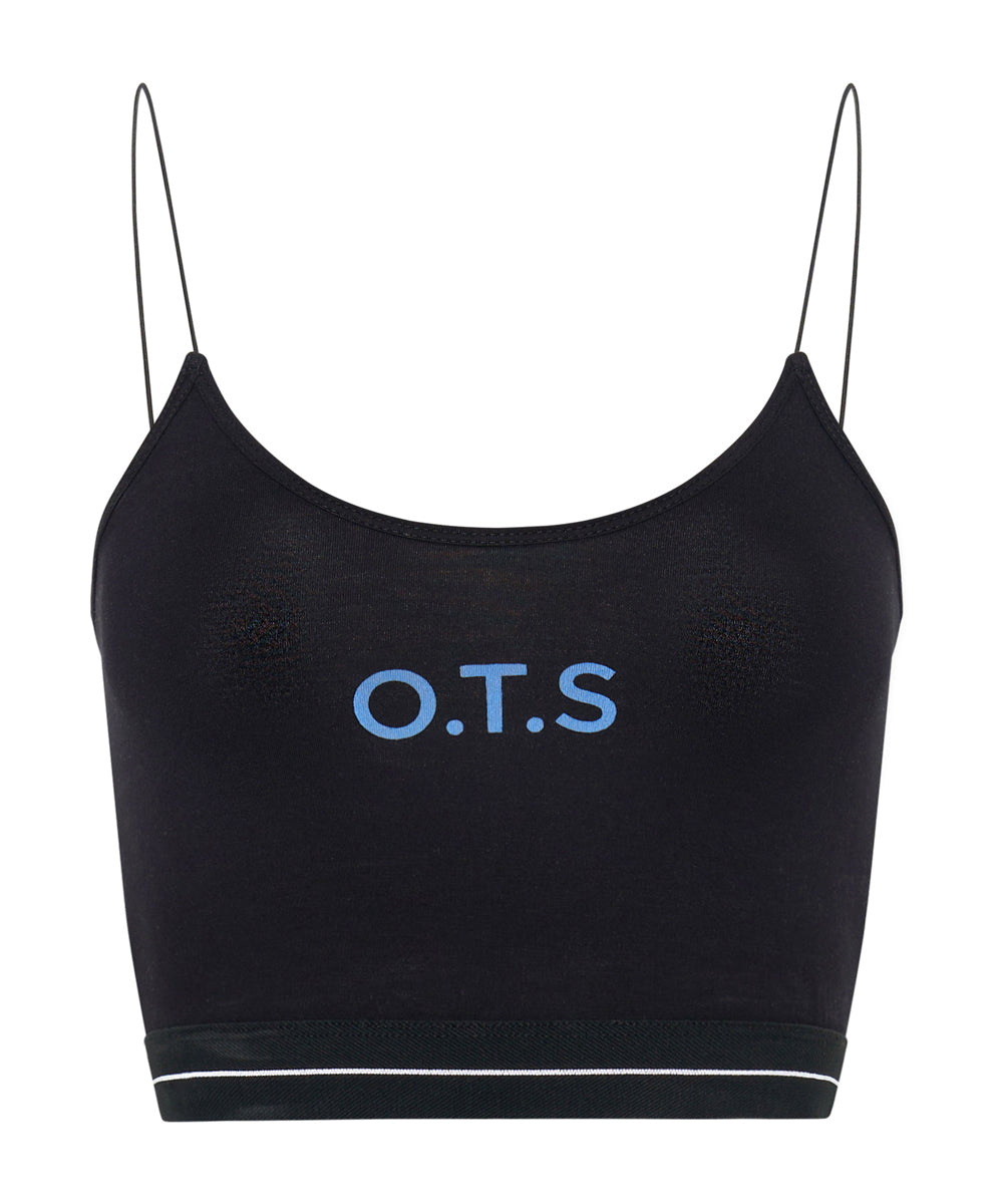 Products O.T.S Boxer Crop Top - Black