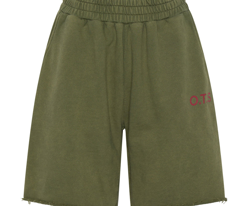 O.T.S. High Waist Kick Shorts - Khaki