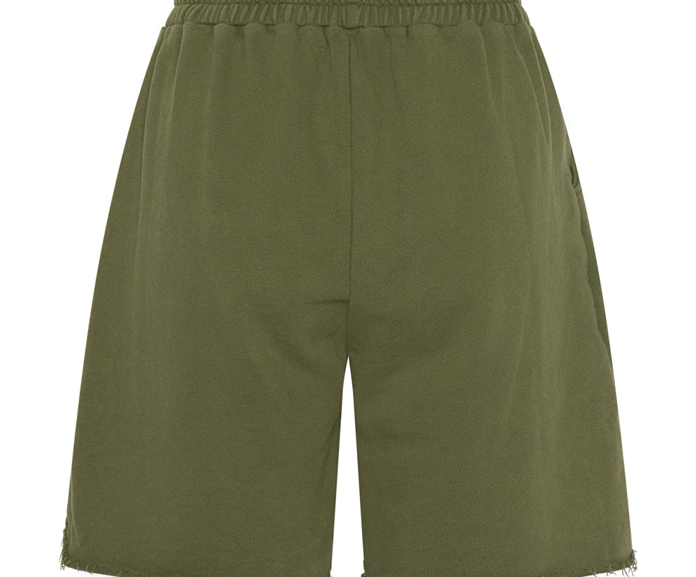 O.T.S. High Waist Kick Shorts - Khaki