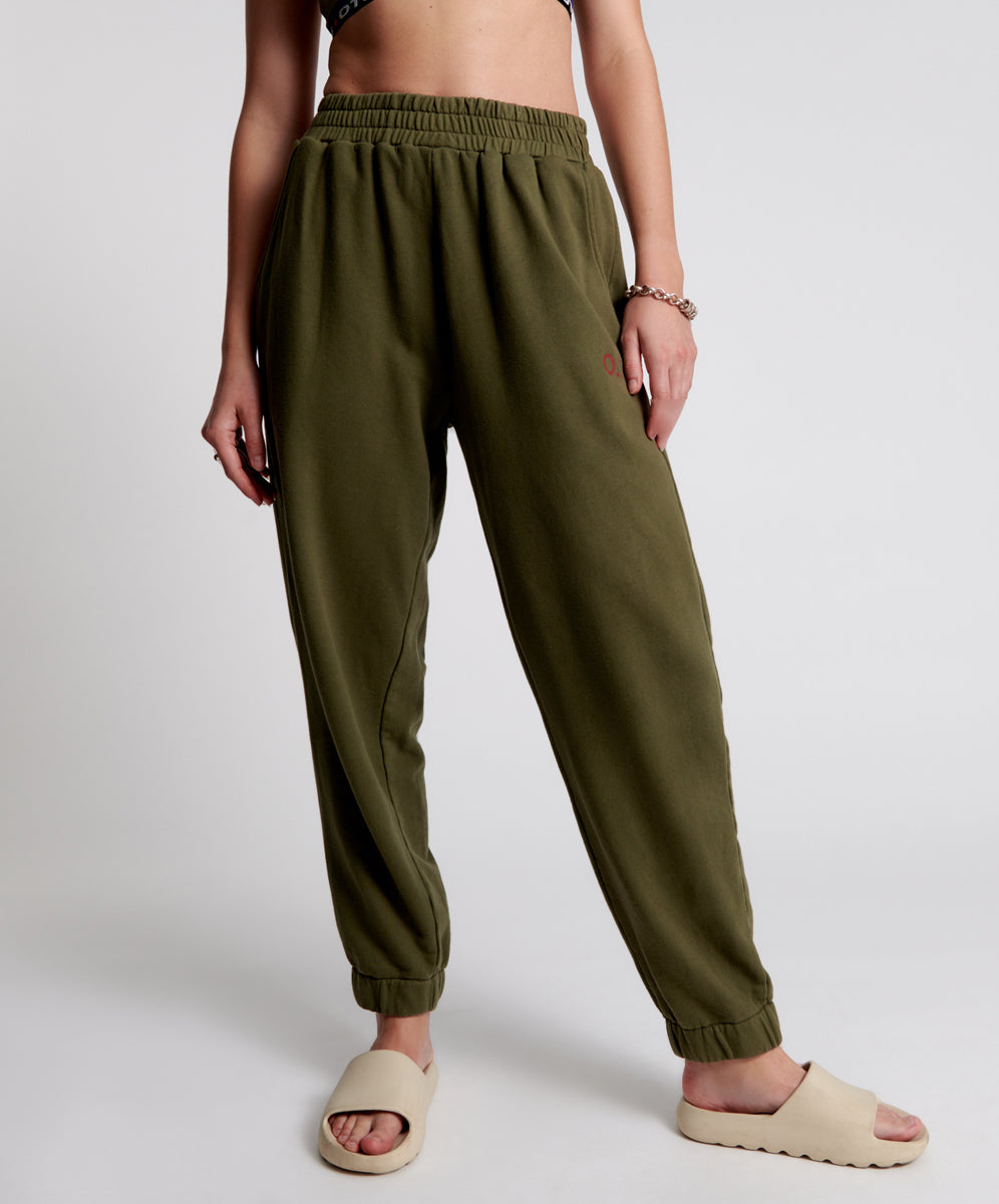 Products OTS KHAKI HIGH WAIST KICK PANTS