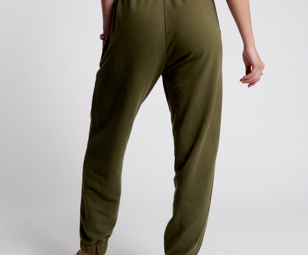 OTS KHAKI HIGH WAIST KICK PANTS
