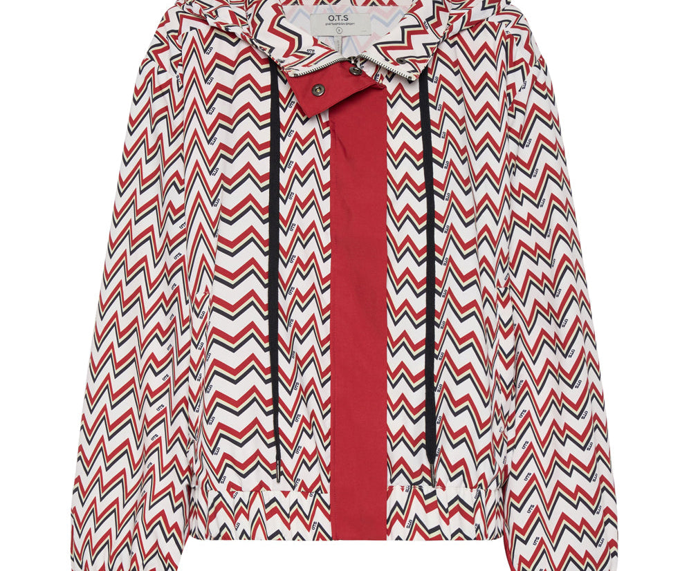 O.T.S Heartline Track Jacket - Red White