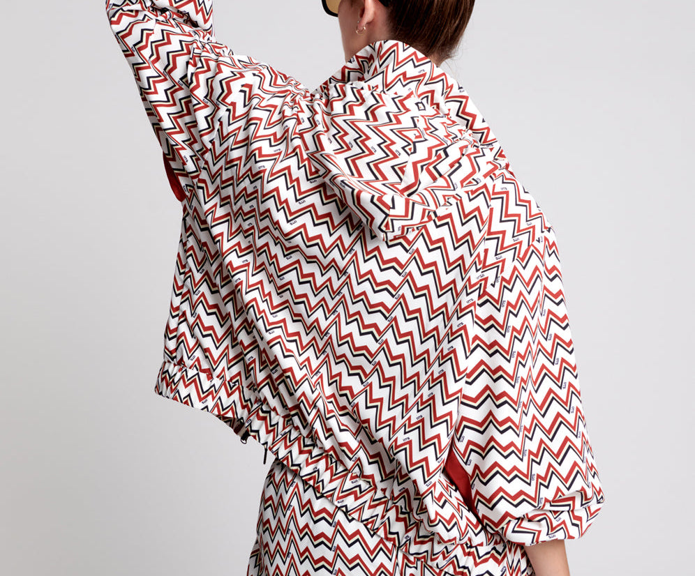 O.T.S Heartline Track Jacket - Red White