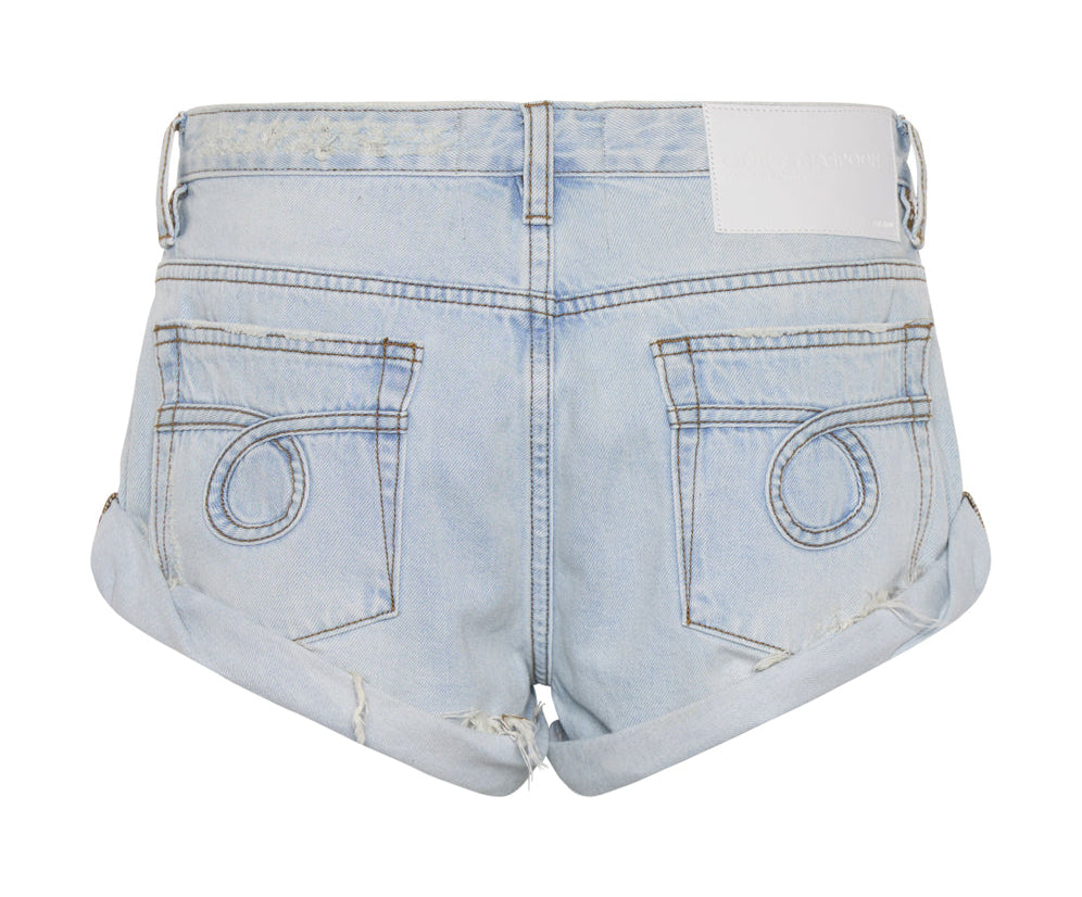 Bandits Low Waist Denim Shorts - Archived Casanova Blue