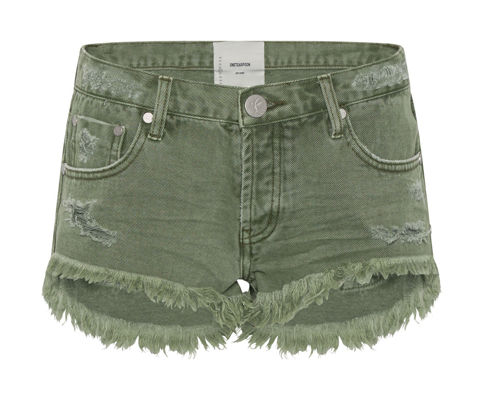 SUPER KHAKI BONITAS LOW WAIST DENIM SHORTS