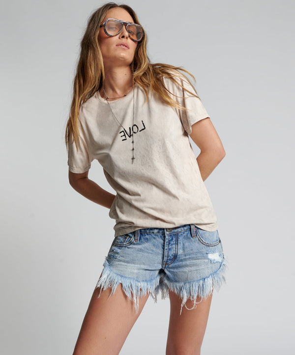 OCEAN DUKES LOW WAIST MINI DENIM SHORT