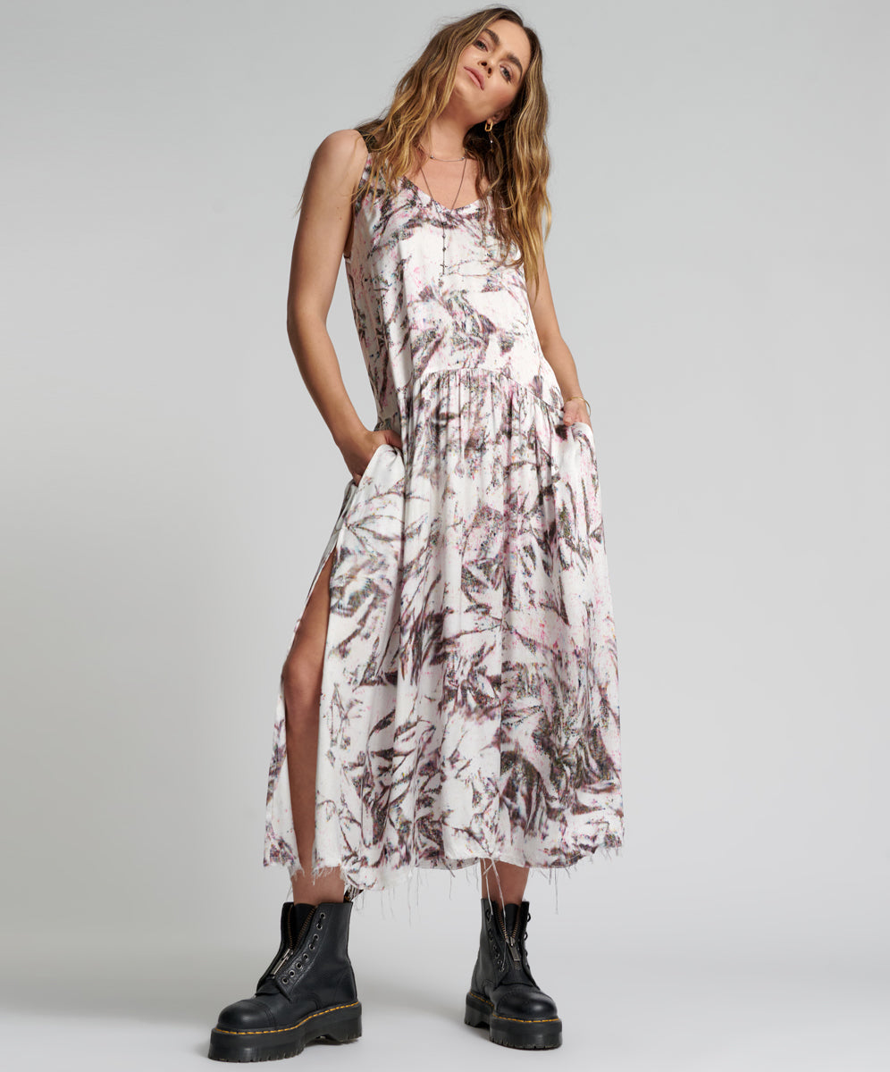 Products ILLUSIONS RUNAWAY HAND PRINTED CAMI DRESS