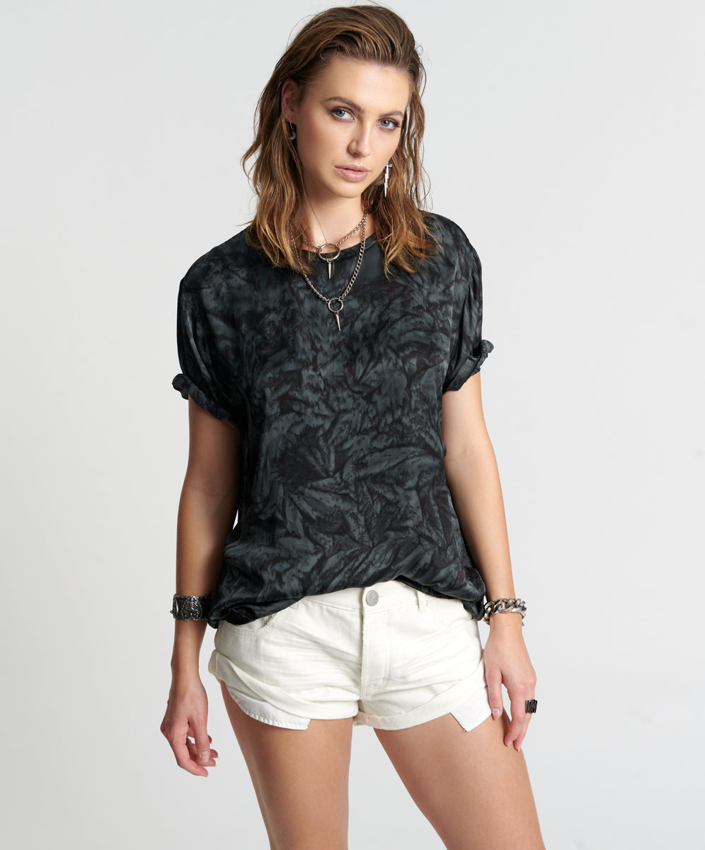 Products RESONANCE HAND DYED SATIN TEE