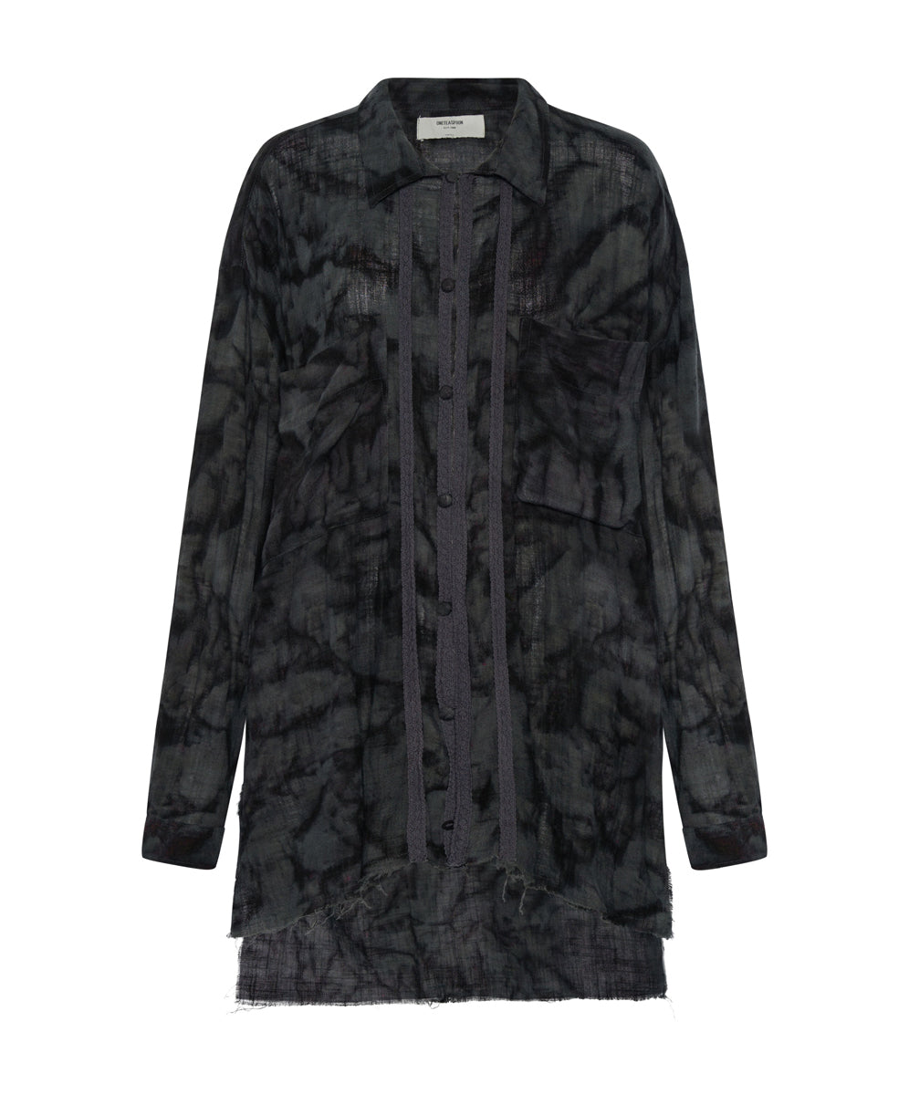 Products RESONANCE MUSLIN LONGLINE SHIRT
