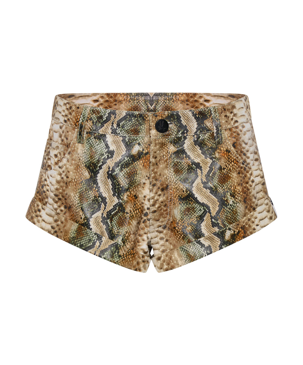 Products PALE SNAKE LEATHER BANDITS SHORTS