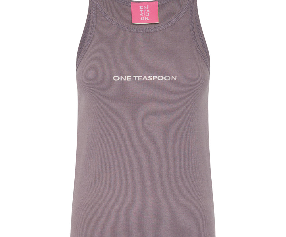 DUSKY ONE TEASPOON LOGO SINGLET