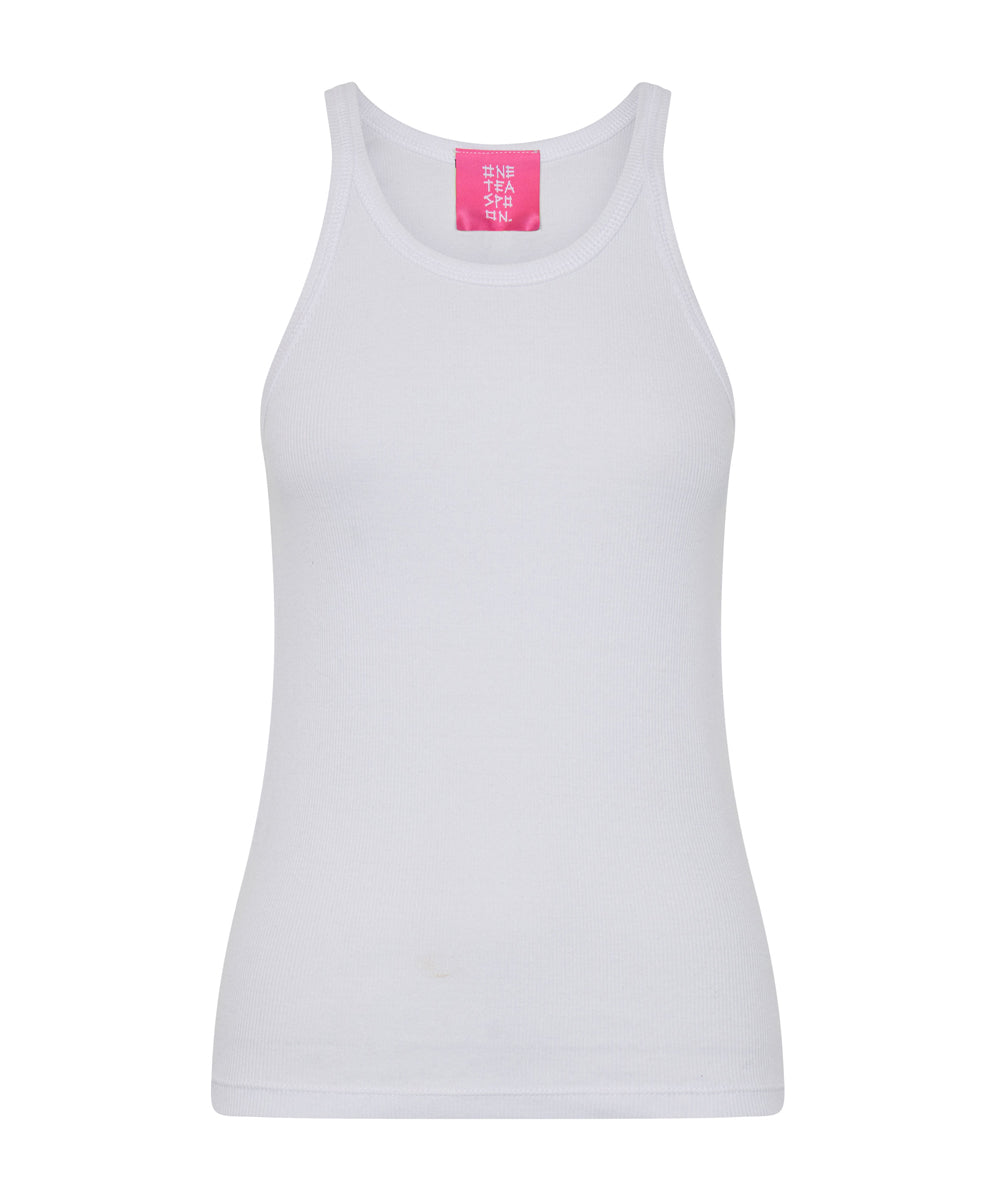 Products WHITE ONE TEASPOON BASIC SINGLET