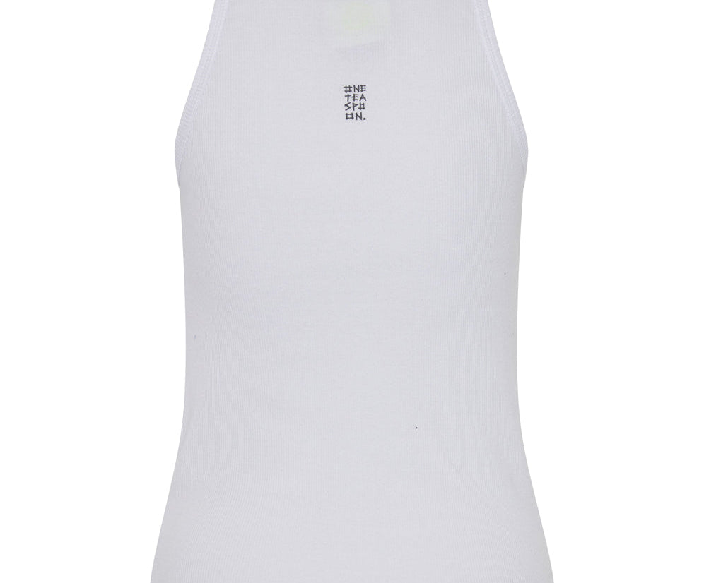 WHITE ONE TEASPOON BASIC SINGLET