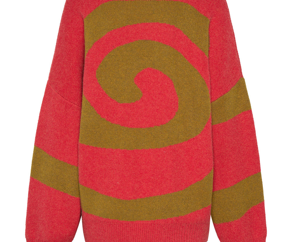 VORTEX KNIT SWEATER BROWN