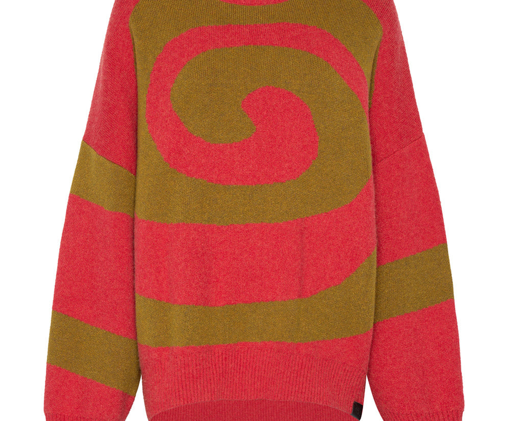 VORTEX KNIT SWEATER BROWN