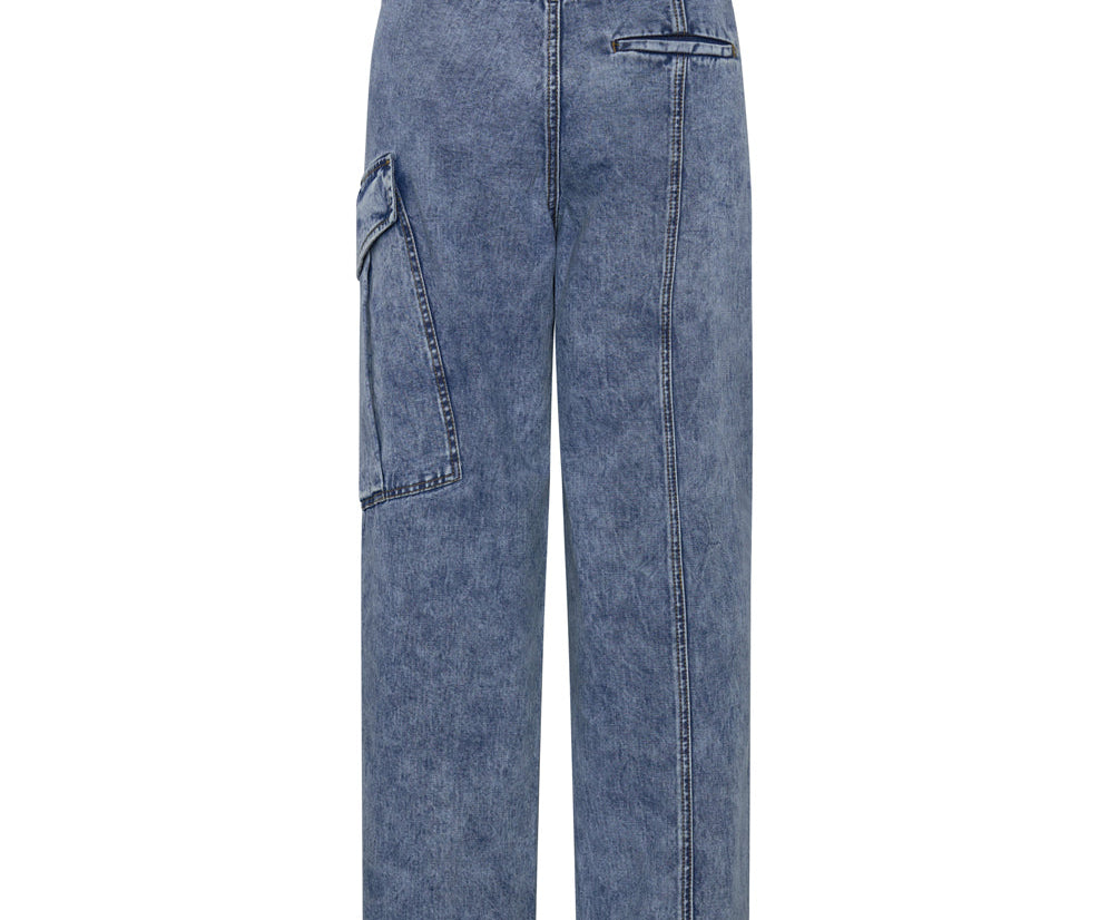 BERLIN BLUE NEW FICTION WIDE LEG CARGO JEANS