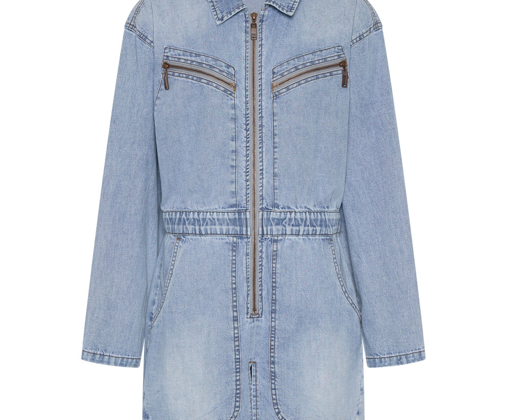 OCEAN CHAMBRAY OLIVIA DRESS