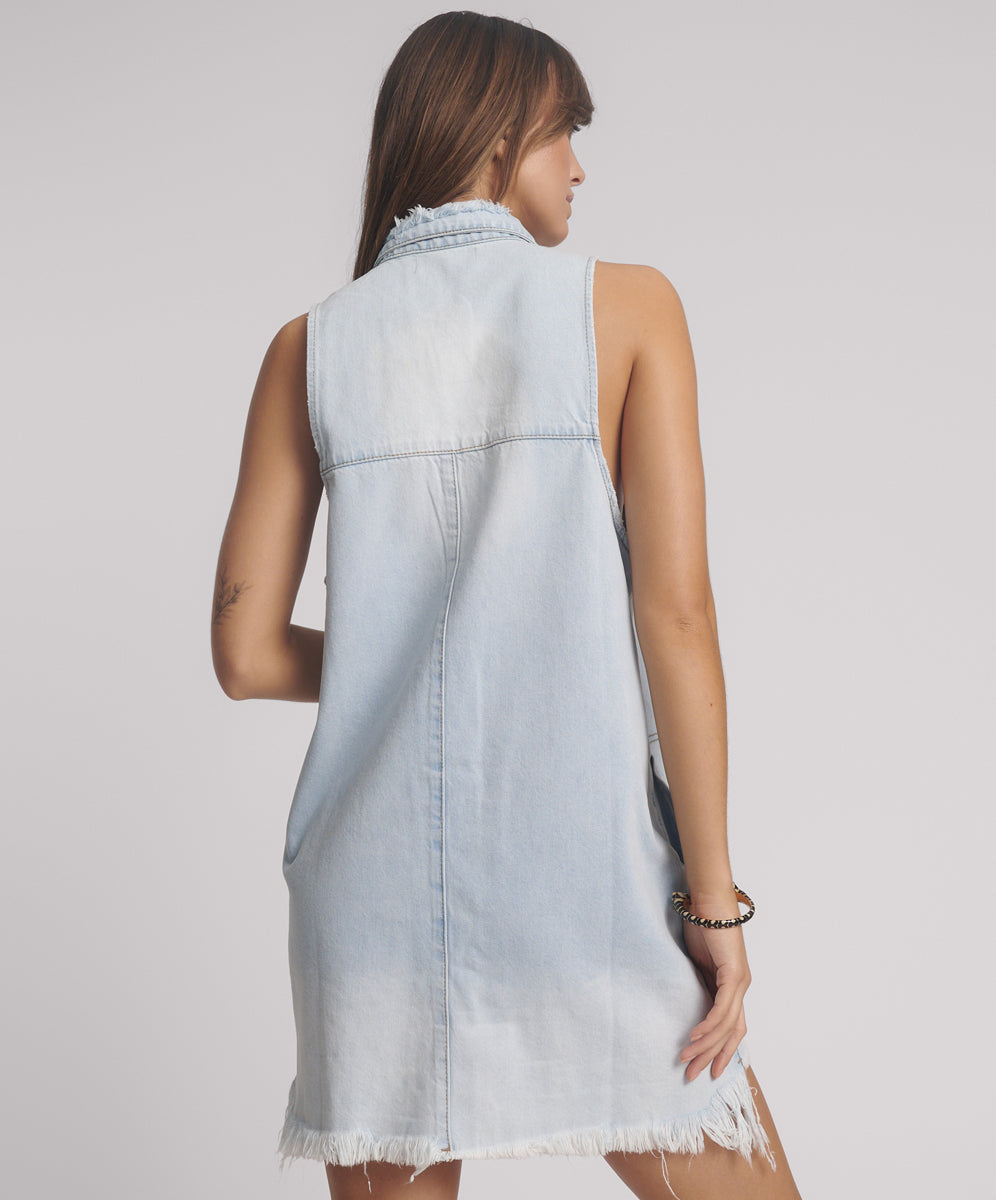 Braxton Mini Denim Dress - Casanova | One Teaspoon USA
