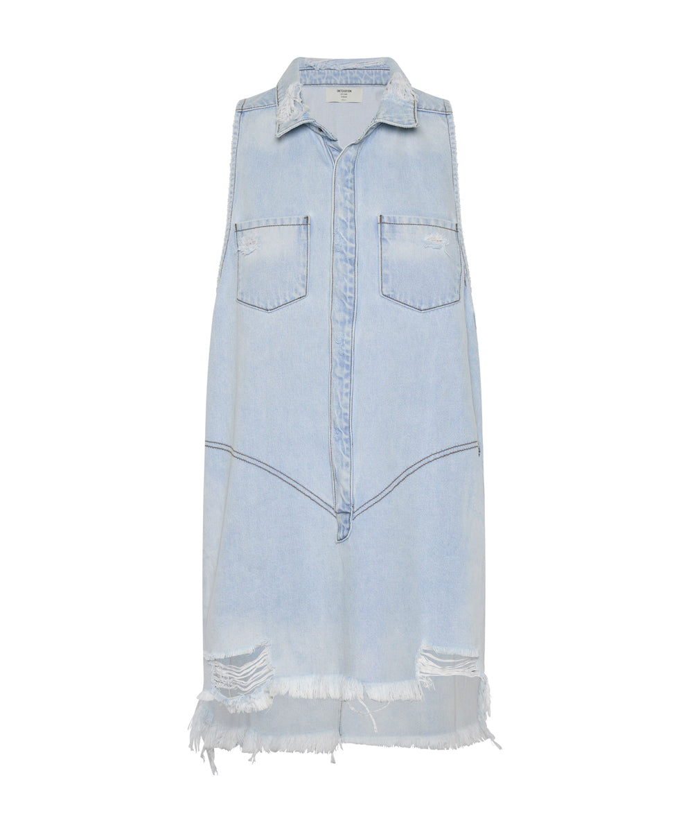 Braxton Mini Denim Dress - Casanova