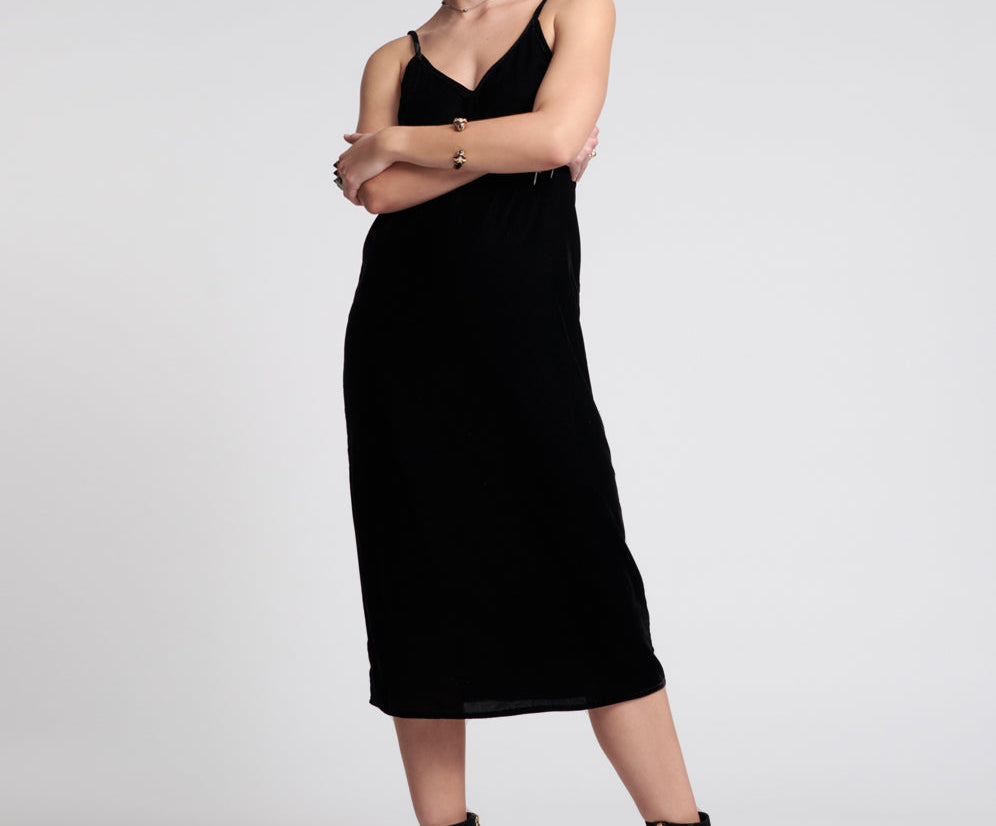 velvet midi slip dress Red Velvet Slip Dress: Midi Length, Romantic Date Night