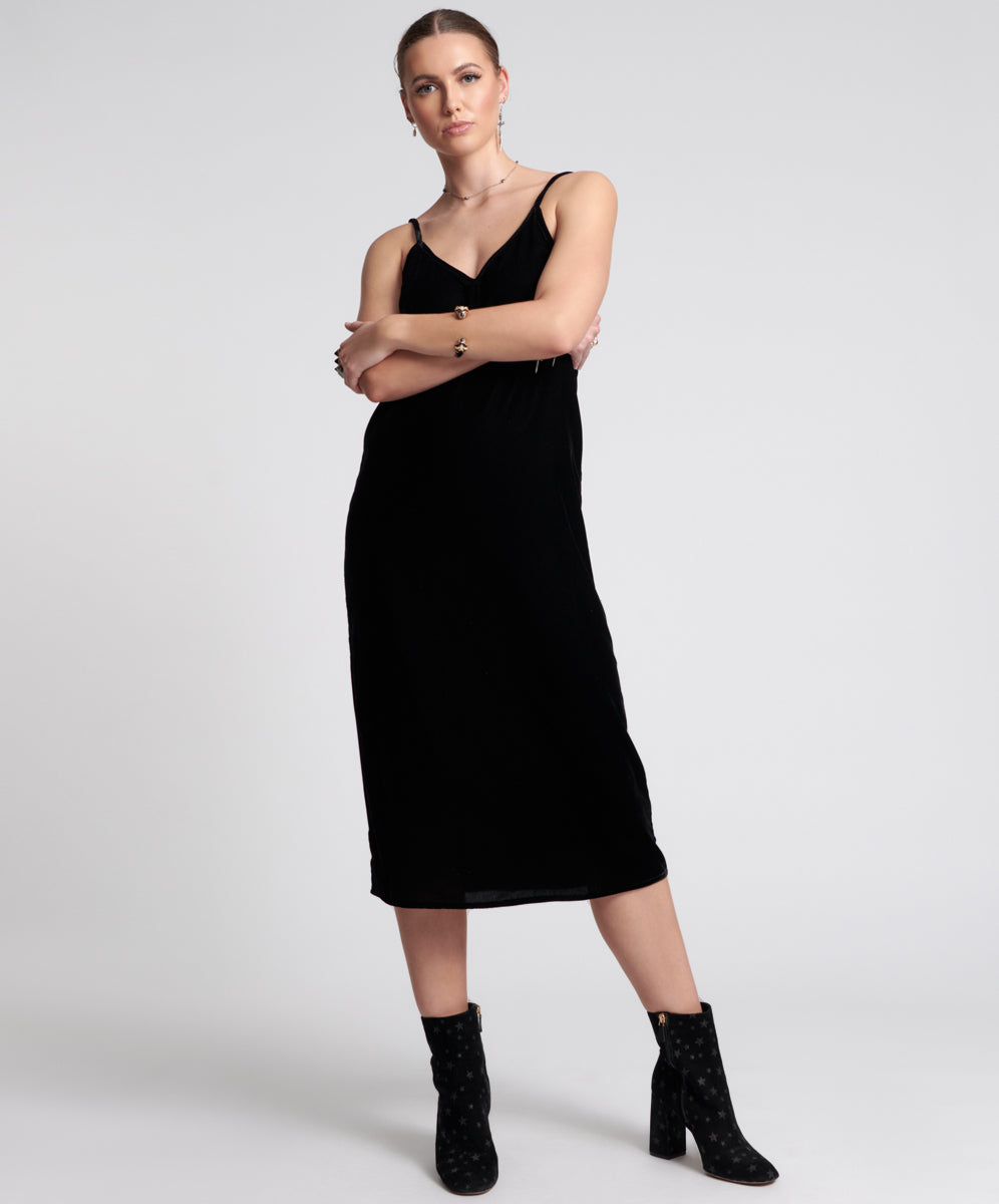 Products VELVET LOVER MIDI SLIP DRESS