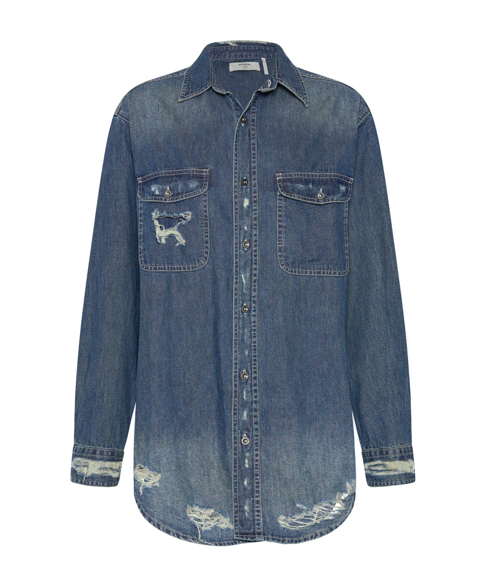 Everyday Denim Shirt - Used Blue