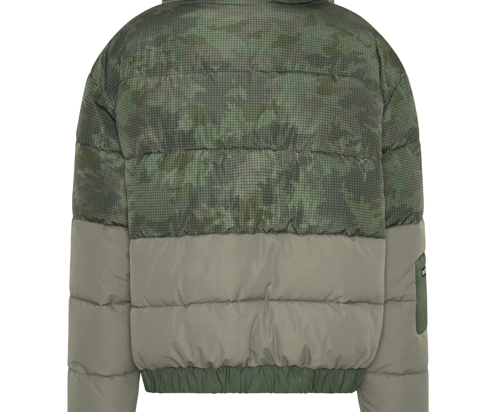 DIRTEE LOVE CAMO PUFFA JACKET