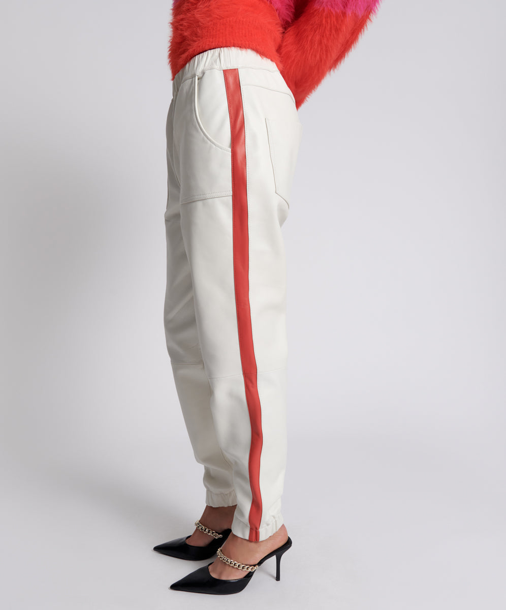 Products RED LINE LEATHER TRACK PANTS