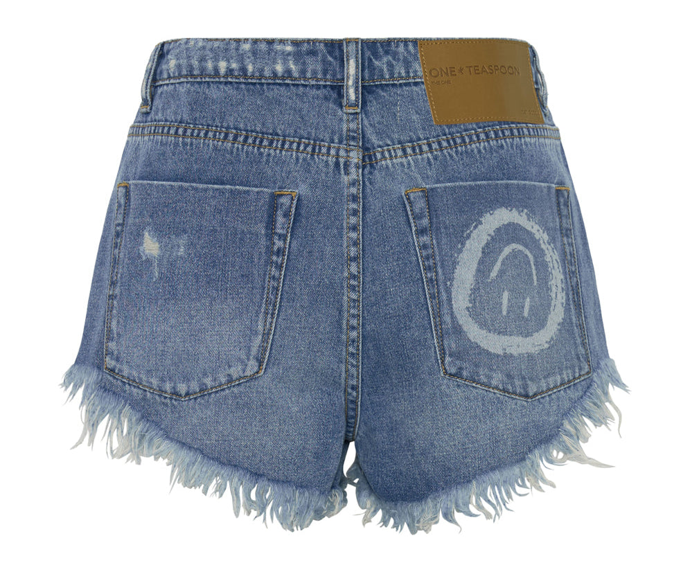 PACIFICA SMILE THE ONE FITTED CHEEKY DENIM SHORT