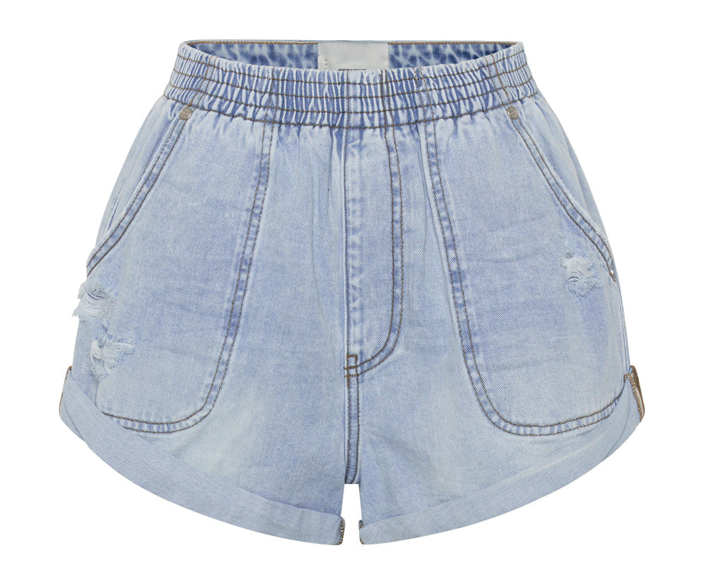 BLUE LATTE HUNTERS MID LENGTH RELAXED SHORT
