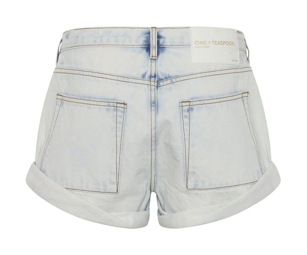 FLORENCE SMITHS TAILORED LOW WAIST DENIM SHORTS