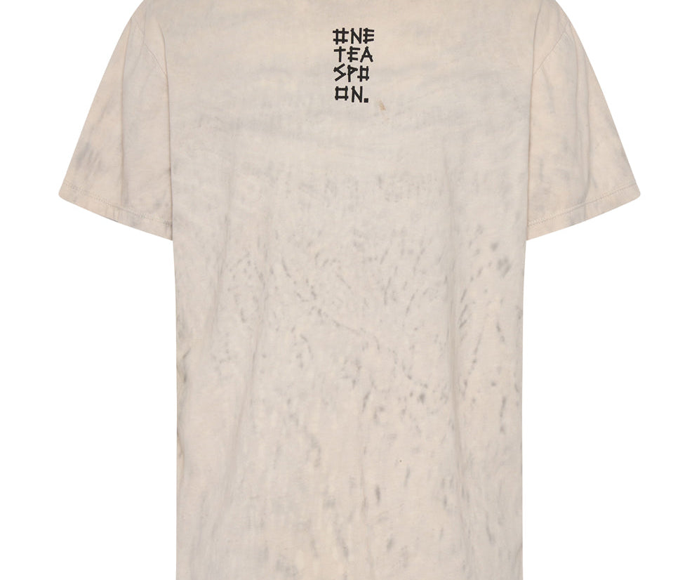 LOVE STAINED ORGANIC COTTON CREW TEE