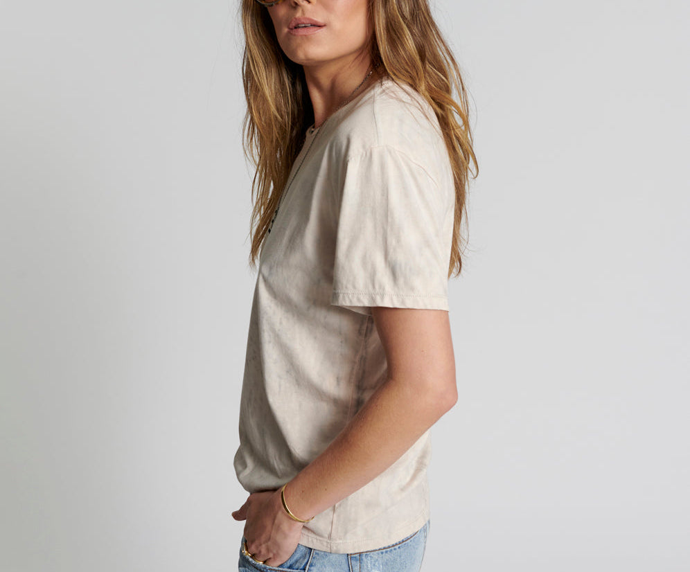 LOVE STAINED ORGANIC COTTON CREW TEE