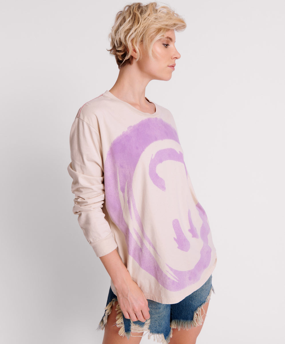 Products SMILEY VIOLET LONG SLEEVE TEE