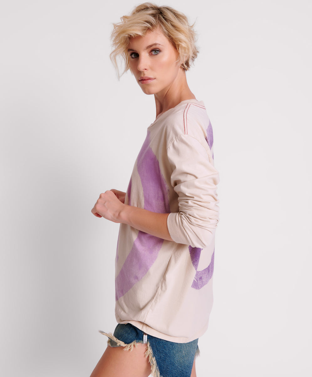 Products SMILEY VIOLET LONG SLEEVE TEE