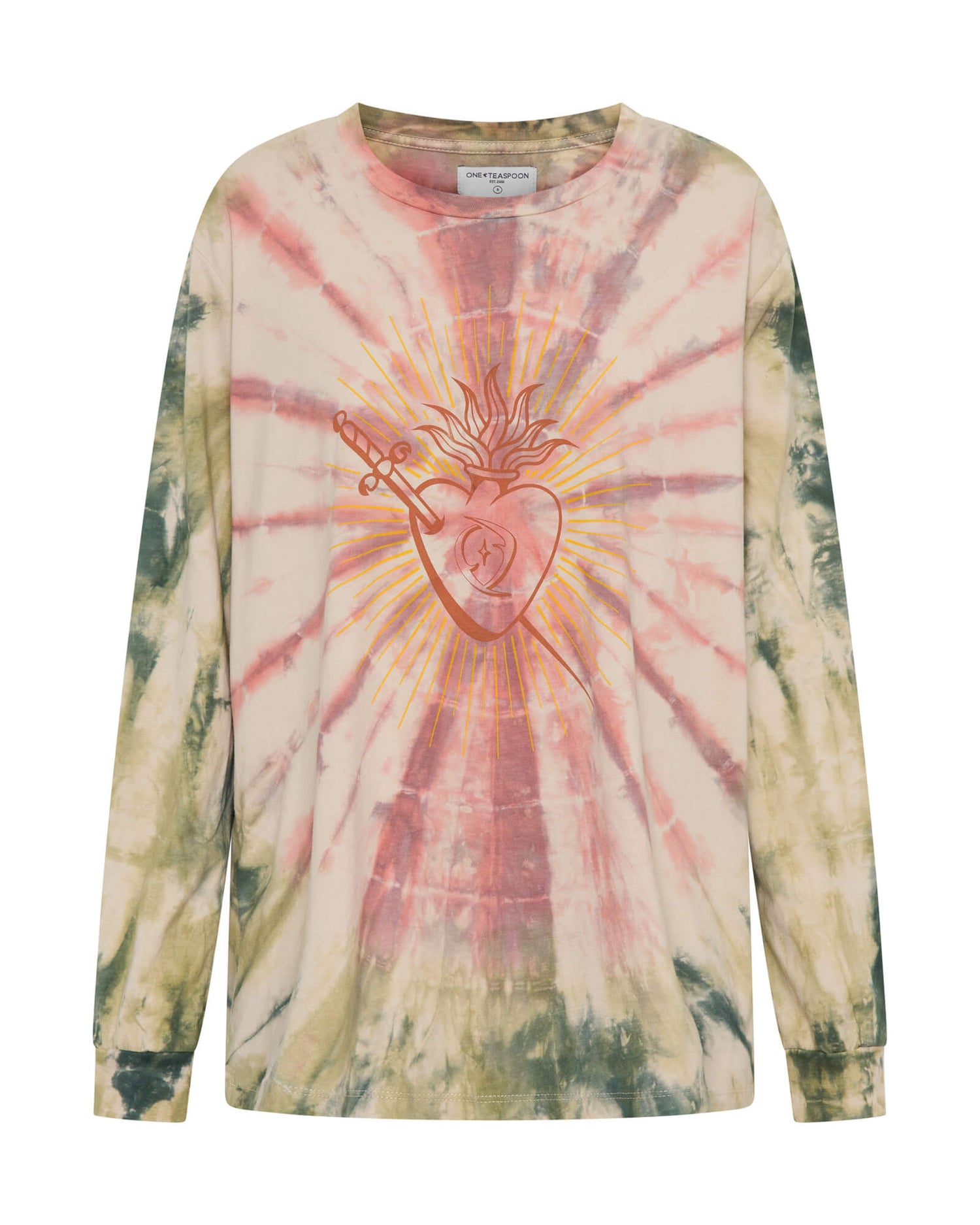 Products Heart O Steel Tie Dye Longsleeve Tee - Multi