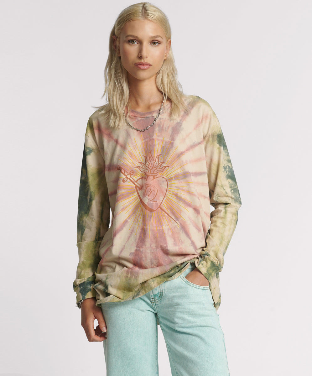 Products Heart O Steel Tie Dye Longsleeve Tee - Multi