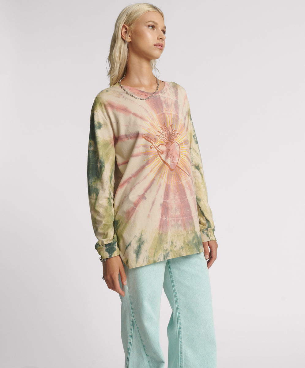 Products Heart O Steel Tie Dye Longsleeve Tee - Multi