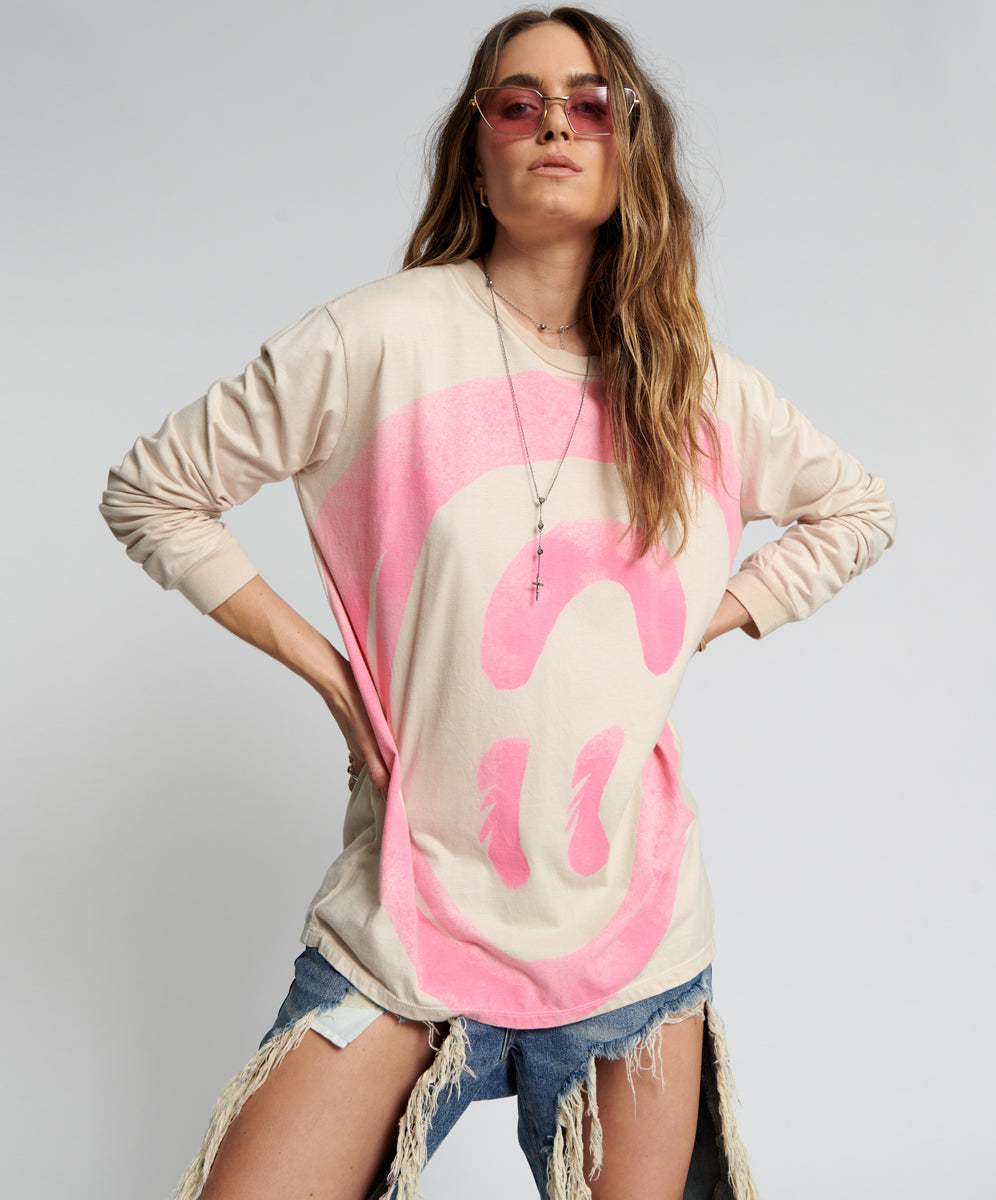 Products WAS IT ALL AN ILLUSION HANDSPRAYED LONG SLEEVE TEE