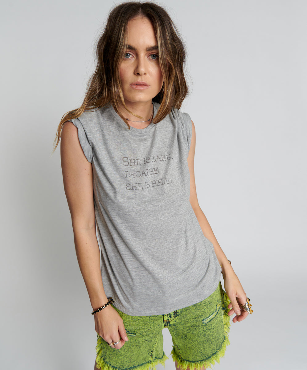 Products SHE IS RARE BURNOUT CREW TEE
